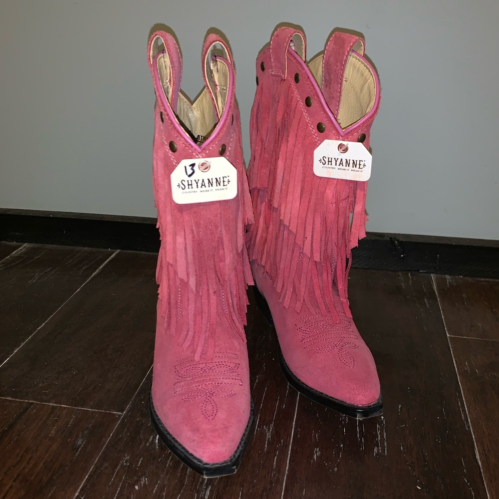 Girls fringe cowboy boots
